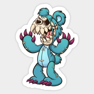 Teddy Bear Skull Sticker